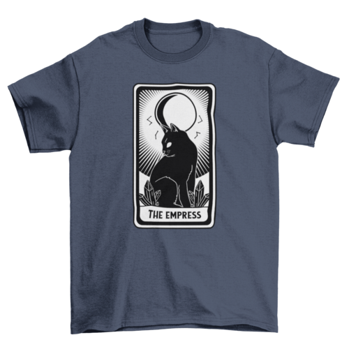 The empress tarot card with cat t-shirt