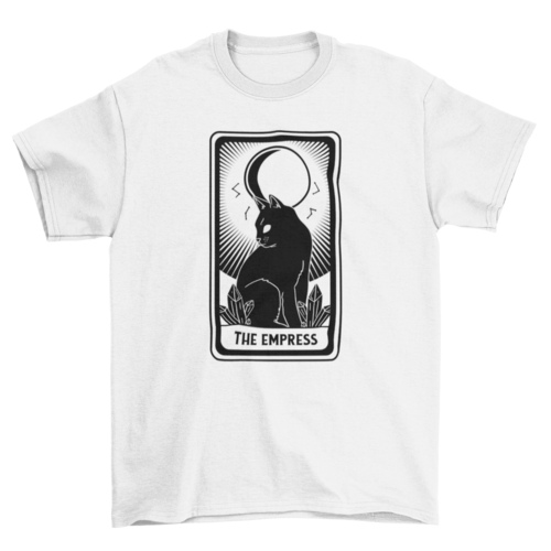 The empress tarot card with cat t-shirt