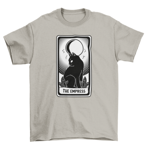 The empress tarot card with cat t-shirt