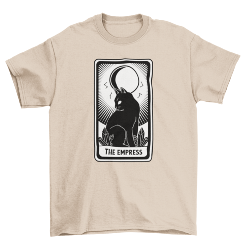 The empress tarot card with cat t-shirt